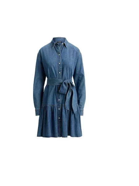 Sukienka koszulowa Ralph Lauren niebieska