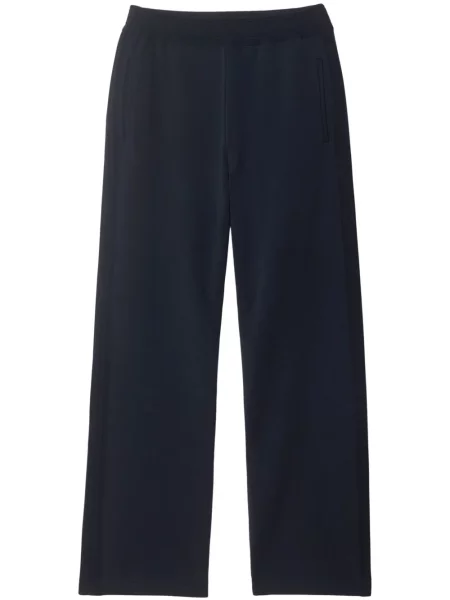 Pletené běžecké kalhoty Burberry modré