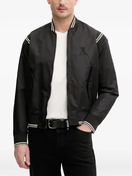 Geacă Armani Exchange cu dungi negru