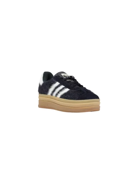 Sneakersy Adidas sznurowane skórzane czarne
