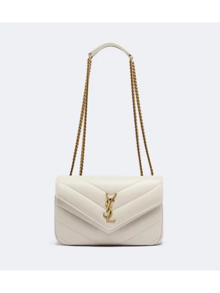 Geantă Saint Laurent din piele alb