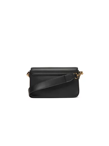 Usnjena torbica Love Moschino črna