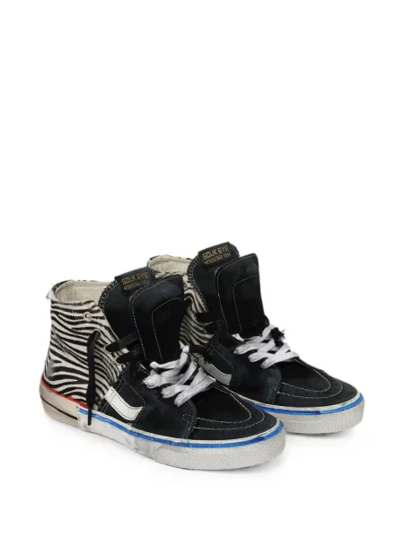 Sneakerși Paul Easterlin cu imagine cu model zebră negru