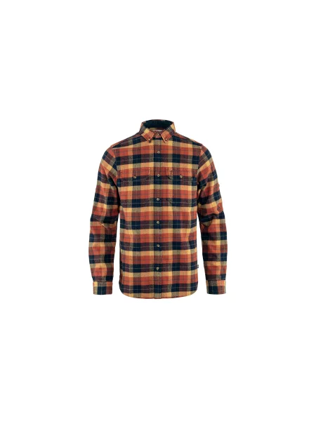 Koszula Fjällräven Singi Heavy Flannel autumn leaf/dark navy pomarańczowa