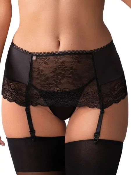 Для чулок из широкого кружева и трусики стринг Пояс_Obsessive_Miamor_со_стрингами чорні