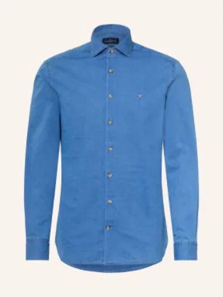 Hackett London Oxfordská Košile Střih Tailored Fit tmavě modrá