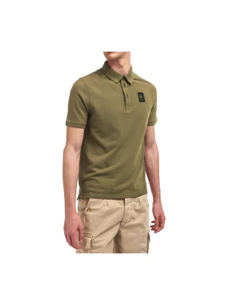 Koszulka polo Blauer z logo zielona