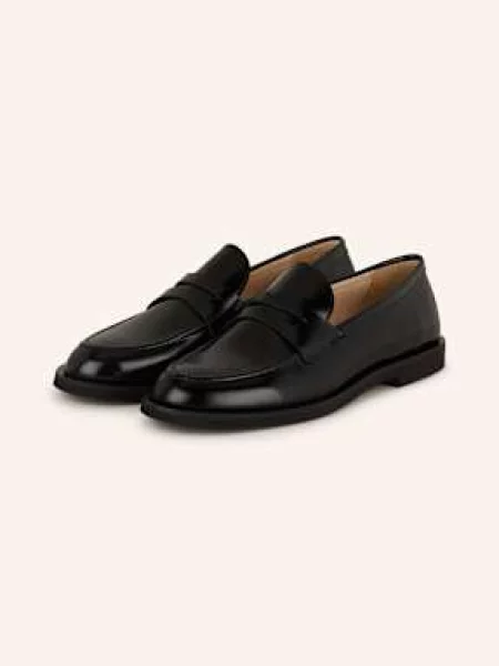 Mrs & Hugs Penny Loafers schwarz czarne