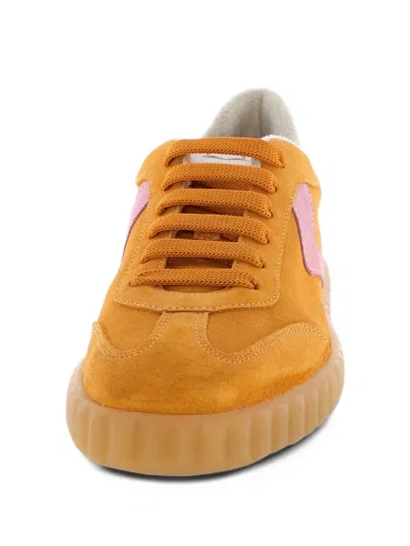 Szarvasbőr sneaker Voile Blanche narancsszínű