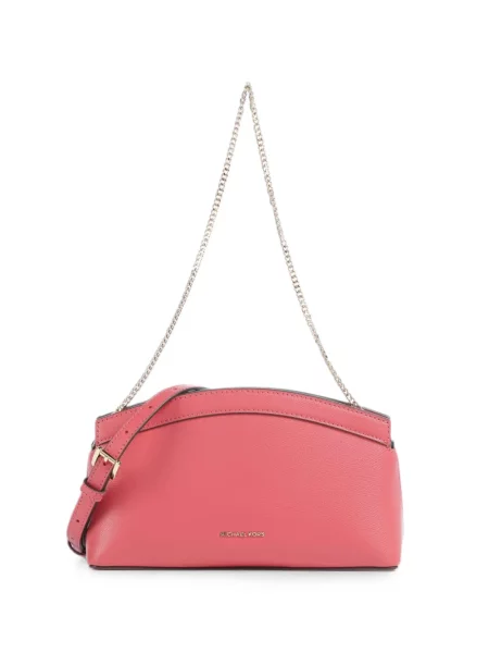 Geantă plic Michael Kors din piele roz
