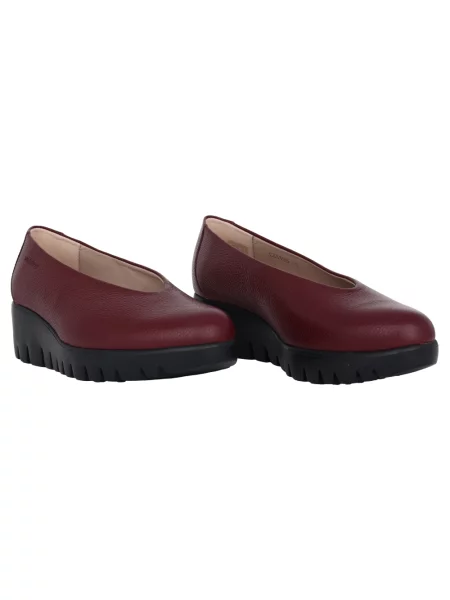 Loafersy Wonders skórzane czerwone