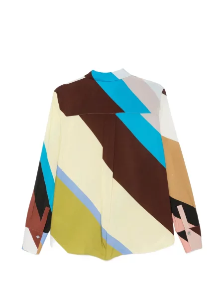 Lung cămașă Paul Smith cu imagine cu imprimeu geometric