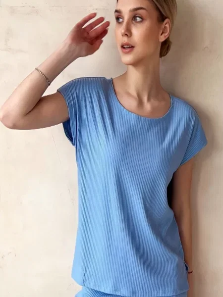 Футболка LadyLike текстиль блакитний