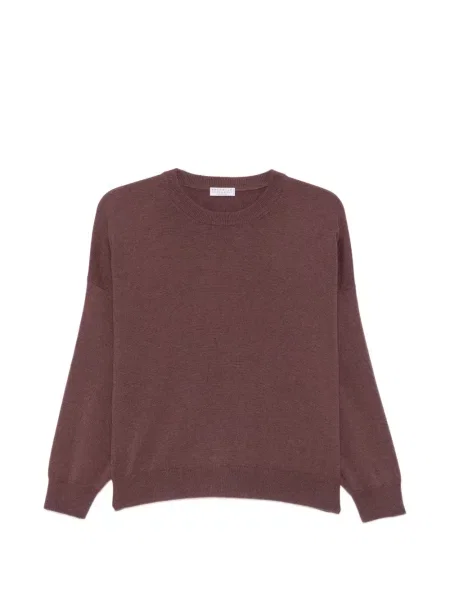 Pulover Brunello Cucinelli din cașmir violet