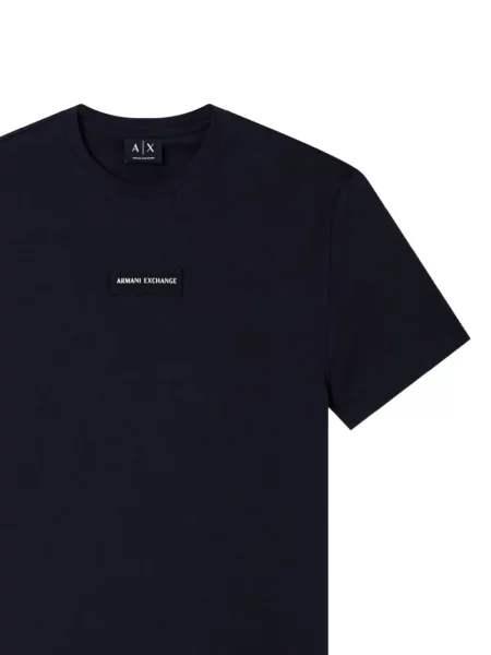 Póló Armani Exchange autogrammal kék