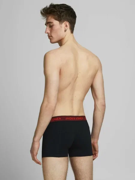 JACK & JONES Boxeri albastru / roșu gri negru