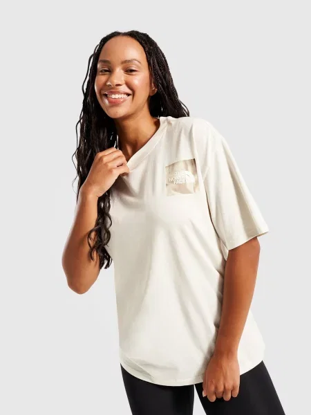 The North Face T-Shirt W Fragmented Mountainscape beżowa
