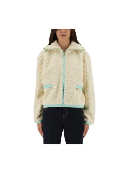 Kurtka Casablanca polarowa biała