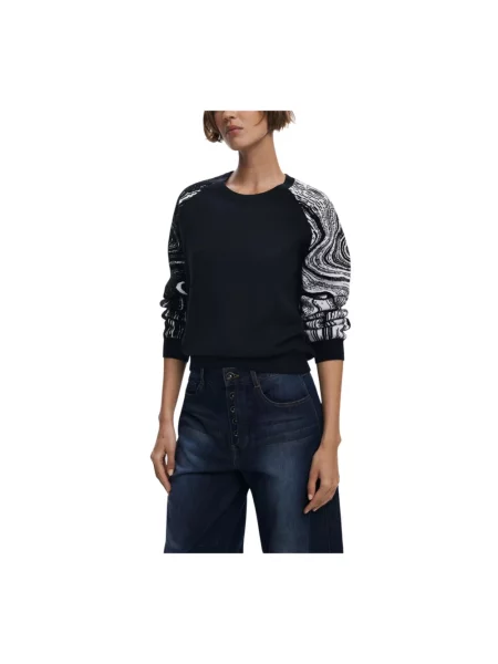 Sweter Desigual Kodiak Sweater Black L czarny
