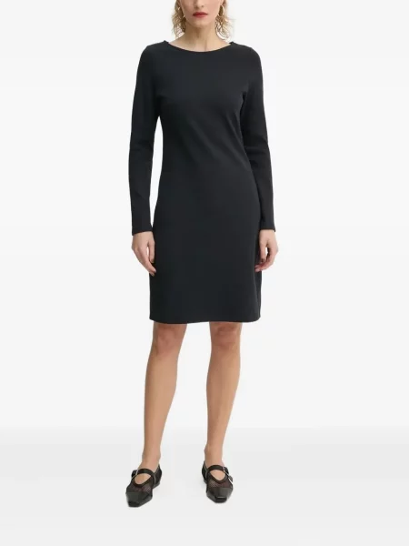 Rochie maxi Marc O'polo cu decolteu rotund lungă de costum albastru