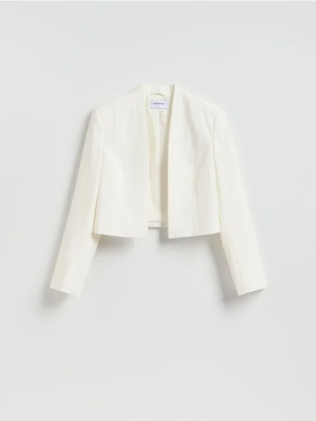 Reserved Sacou scurt alb