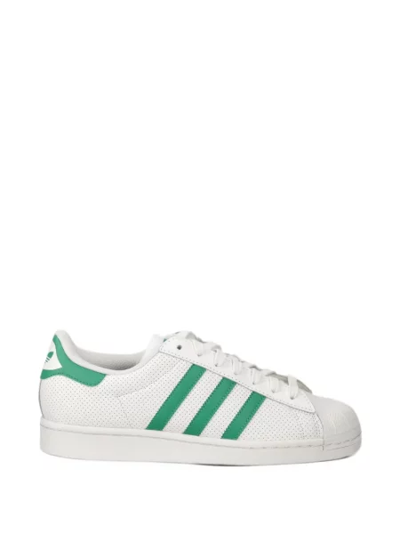 Geacă Adidas cu șireturi cu dungi cu platformă alb