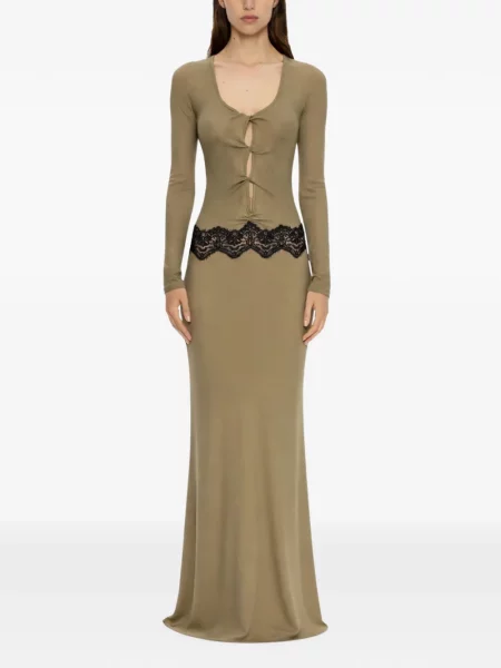 Rochie maxi Christopher Esber din dantelă