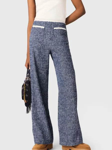 Твідові штани Maje сині