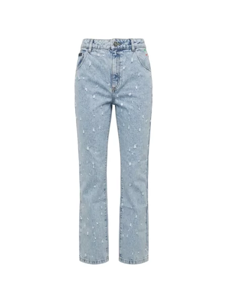 Blugi drepți Philipp Plein albastru