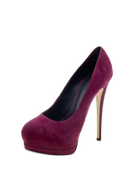 Pantofi cu toc Giuseppe Zanotti cu platformă roșu
