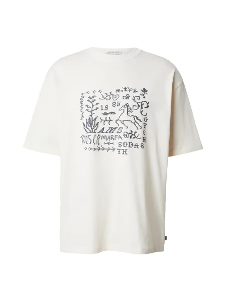 SCOTCH & SODA Tricou galben pastel / metalic gri