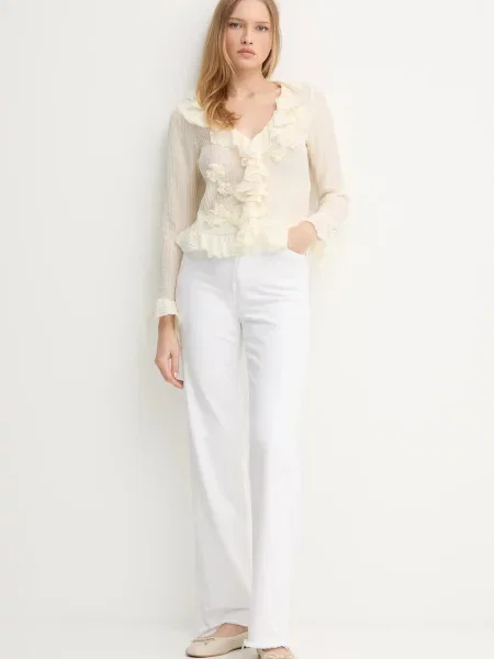 Hoss Intropia koszula regular beżowy