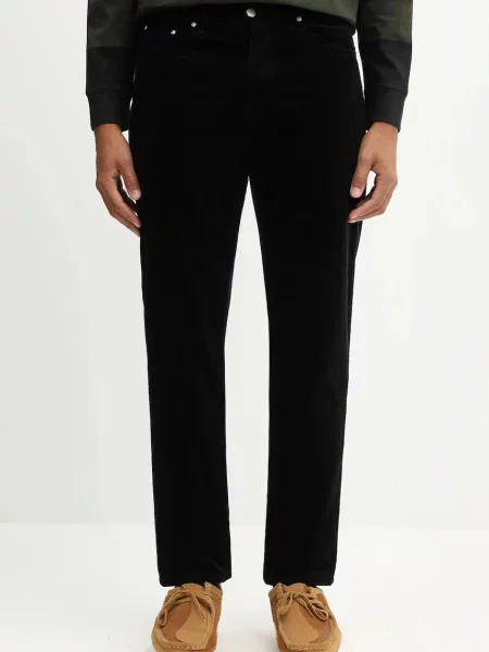 Κοτλέ παντελόνι Carhartt WIP Newel Pant ανδρικό ναυτικό μπλε
