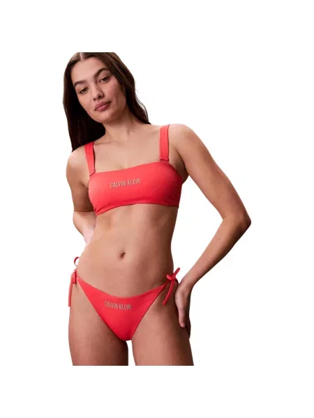 Costum de baie Calvin Klein Jeans cu legături portocaliu