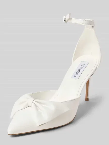 Czółenka z ozdobną kokardą model ‘Lorina’ Steve Madden biała