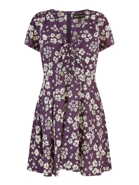 Mela London Rochie bleumarin