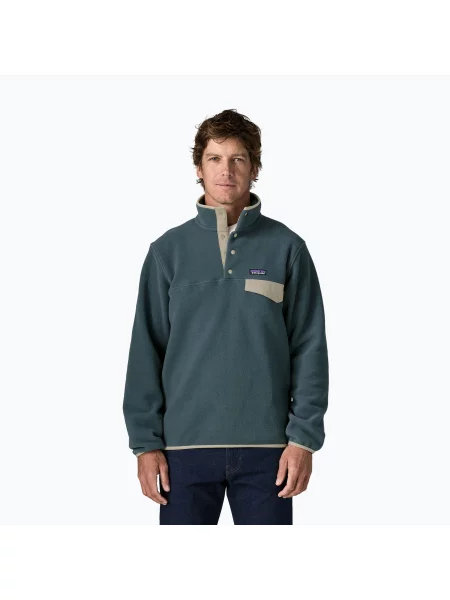 Pocnitură ușor pulover Patagonia din fleece albastru