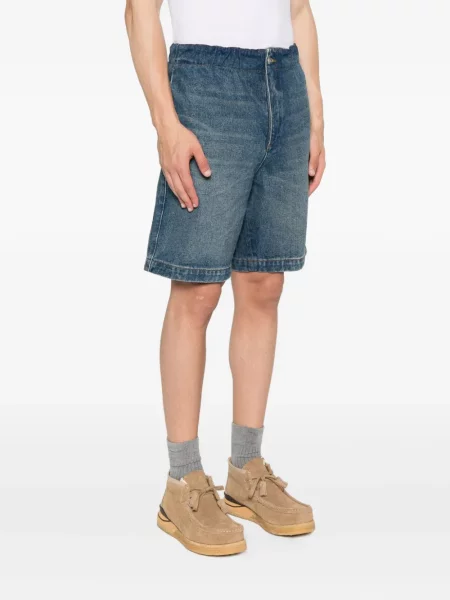 Pás džínové šortky Sandro modré