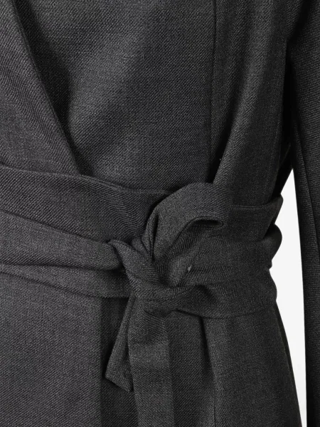 Cu centură palton Max Mara gri