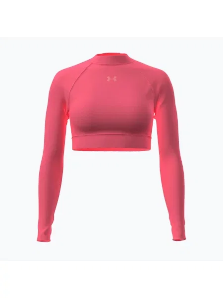 Укорочений лонгслів Under Armour рожевий