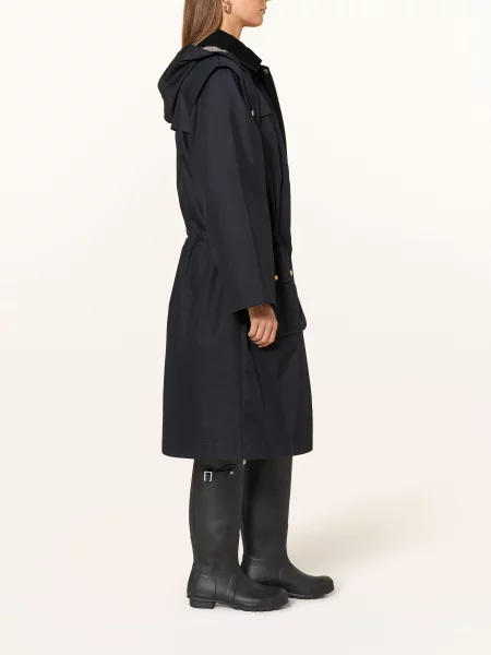 Barbour Płaszcz Bilsdale Z Odpinanym Kapturem blau granatowy