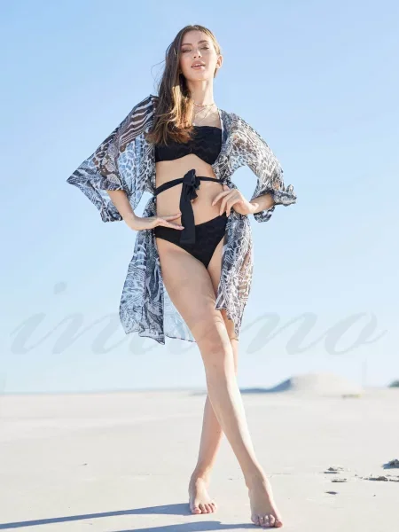 Женский пляжный халат