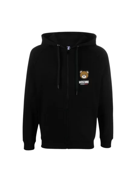 Bluza z kapturem Moschino z kapturem czarna