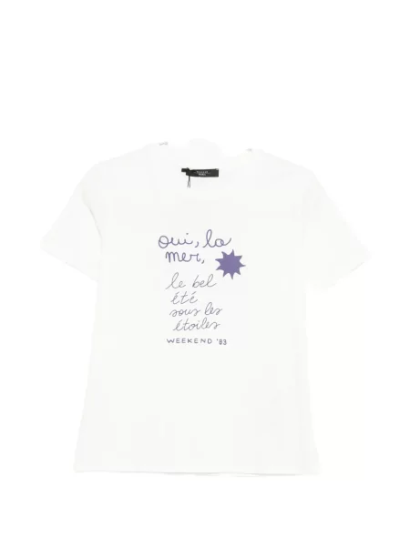 Tricou Weekend Max Mara cu imagine alb