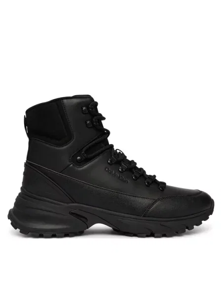 Calvin Klein Bakancs Hike Runner Mid Laceup Lth fekete