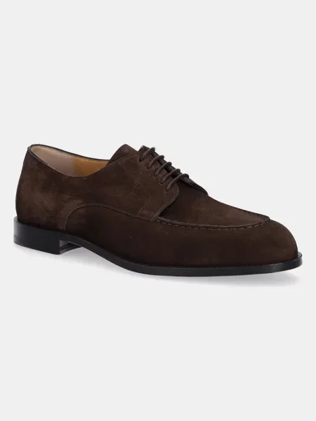 Bally pantofi de piele intoarsa barbati maro