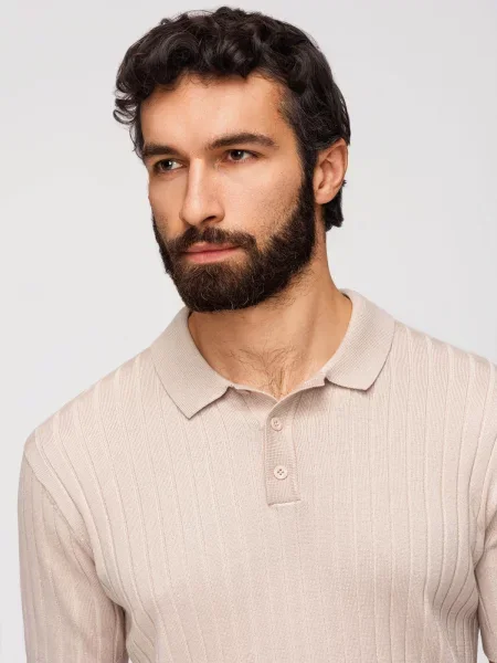 Polo majica Ombre bež
