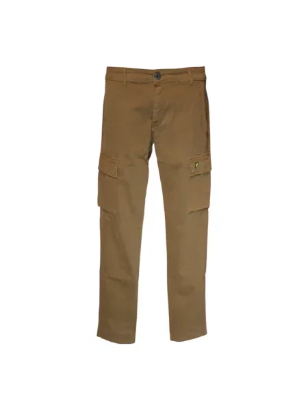Spodnie cargo Lyle & Scott brązowe