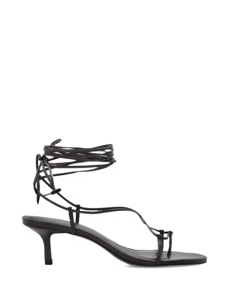Sandale Black Suede Studio din piele de căprioară negru
