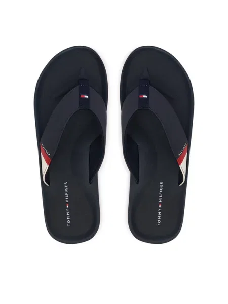 Tommy Hilfiger Japonke Padded Hilfiger Beach Sandal Mornarsko modra